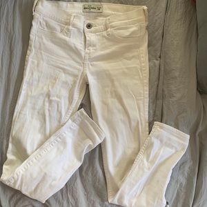 Abercrombie kids white Skinny Jeans